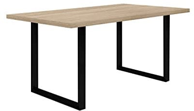 FORTE TABLES Tisch nicht ausziehbar, Holzwerkstoff, Sonoma Eiche, 160 x 74.7 x 90 cm