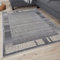 THE RUGS Ultra Soft Area Rug – Modern Luxury Fluffy Rug, Grey Plain Pattern Rugs for Living Room, Bedroom, Kids Room (200x290 cm, Grey)