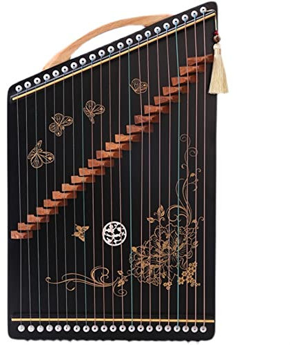 KESHUO Leier Harfe 21-Saite Guzheng-Praxis-Finger-Instrument-Klaviercode-Version Professionelle Hand Fingersatz-Übung Zither Tragbarer Mini Guzheng