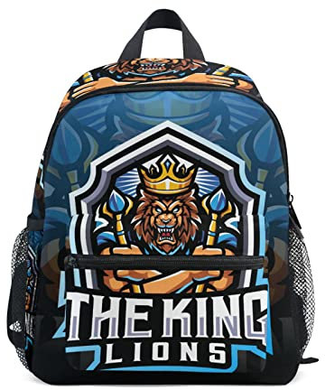 König Der Löwen Tier E-Sport Kleinkind Rucksack Kinder Leichtgewicht Büchertasche Vorschule Schülerrucksack für 1-6 Jahre die Reise Mädchen Jungs