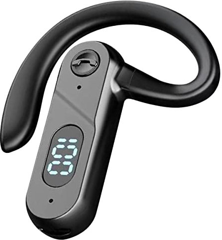 Bluetooth Earphones V5.2 Wireless Headset with Microphone In Ear Bluetooth Single Wireless Headset Handsfree Earpiece for Phone for Driving Office and Business Compatible with Cell Phone and PC