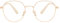 KAEOISFU Retro Ovalem Metall Gold Rahmen Lesebrille 3 5 Dioptrien für Damen und Herren, Modischer Roud Blaulichtfilter Computer Lesebrillen