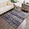 Tinyboy-hbq Teppich Wohnzimmer Moderner Kurzflor rutschfest,Waschbar Flauschig Weich,Passend für Wohnzimmer,Schlafzimmer und Esszimmer,Schwarz Weiß,80 x 120 cm