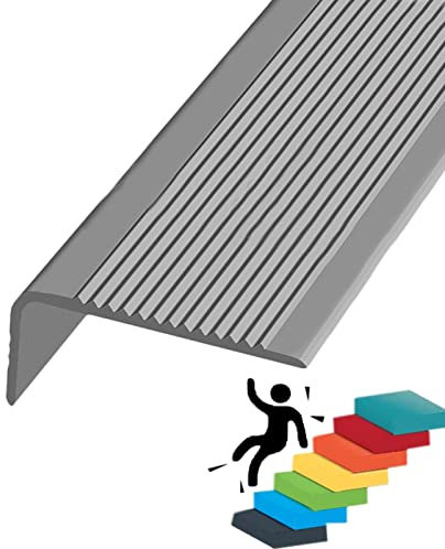 Cornière PVC, Baguette D’angle De Protection, Nez De Marche Profil D’angle PVC Autoadhésif, Autoadhésif Protection D'angles Et Rebords, Width 3x7cm/1.18x2.75in, Available In Five Colors ( Color : Gray