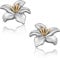 Lilie Ohrringe 925 Sterling Silber Lilie Ohrringe Hypoallergene Niedliche Lilie Ohrringe für Frauen Zierliche Muttertag Blume Ohrringe Schmuck