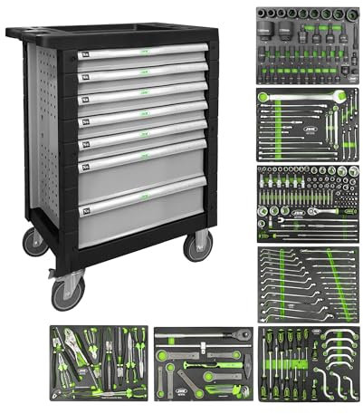 Jbm Refial 54237 Carrello PORTAUTENSILI 7 CASSETTI Grigio Speciale per AUTOCARRI