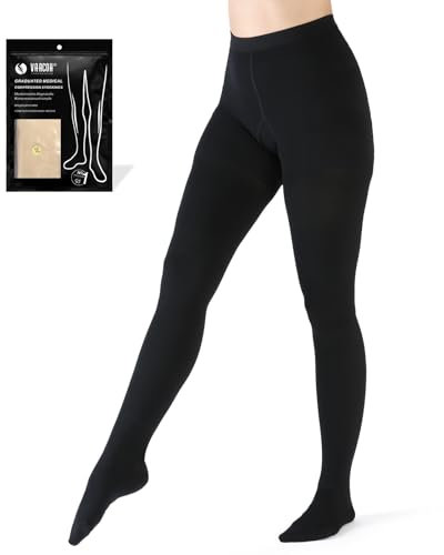 VARCOH Kompressionsleggins Damen Lipödem, Kompressionsstrümpfe Klasse 2 Herren, stützstrumpfhose, Medizinische kompressionsstrumpfhose geeignet für Schwangerschaft, Krampfadern