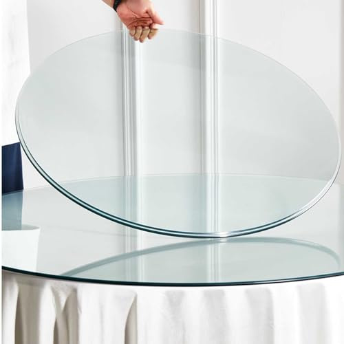 Tischplatte Rund 80 cm Rund Glasscheibe Tischplatte Glasplatte Tisch 8MM (Size : Ø 35cm(14Inch))
