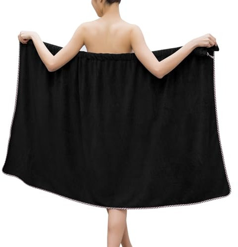 GOSCHE Asciugamano avvolgente da donna, regolabile, asciugamano avvolgente per doccia, per casa, hotel, bagno, camicia da notte, per sauna, spiaggia, piscina, palestra, viaggi