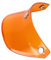 Ronyme Helm-Visier-Schirmabdeckung, Sonnenschutz-Schutz mit 3 Druckknöpfen, Visier-Sonnenschutz-Schirm für Helme, mit 3 Knöpfen, ersetzt Halbhelme, Orange