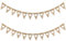 Capaneus Wimpelkette Hochzeit, Vintage Herz Girlande Hochzeit 2 Stück, Wimpelgirlande Banner Jute mit Motiv Herz für Hochzeit Polterabend Geburtstag Gartenparty Deko