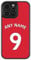 mypetsdirect.co.uk iPhone 8 Compatible Personalised Man U Football Phone Case, Name & Number Bumper Cover, Anti-Scratch, Anti-Drop, Camera Lens Protection, Sidewall Bumper, ShockProof Drop Protection