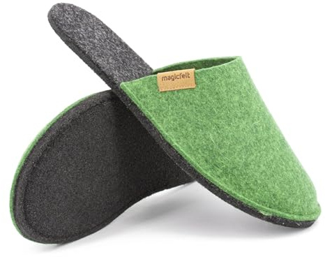 Magicfelt Filz-Pantoffel Magic Travel aus 100% recycelter Schurwolle für Damen & Herren - perfekt für Reisen & Zuhause