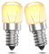 DoRight 2 Pack Salt Lamp Oven Light Bulbs, T22 E14 SES Oven Bulb 300° Heat Resistant Himalayan Salt Lamp 2700K 230-240V Dimmable for Oven Light, Microwave Light, Cooker Hood Light, Refrigerators Light