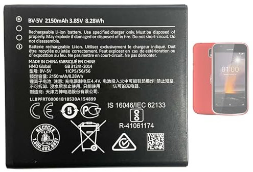 Aousavo BV-5V Replacement Battery BV-5V Compatible with Nokia 1 BV-5V TA-1047 TA-1060 TA-1056 TA-1079 TA-1066