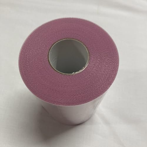 Rotolo di Tulle vari colori, Rotolo Tulle, 91mt x 15 cm. per Decorazioni Nozze, Decorazioni per Feste, Banchetti. 12 ROSA ANTICO