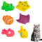 Katzenpool mit Spielzeug,Wasserspielzeug Katze für Katzen,Hundepool Schwimmbad,Tragbares Pool Spielzeug Hundeplanschbecken,Faltbarer Hunde Pool interaktives Spielzeug für Hunde und Katzen (6pc)