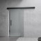 Mai & Mai Glasschiebetür komplettset softclose Schwarz Vollsatiniert, inkl. Soft-Close, Griffart: Stangengriff, BxH: 90x205cm, 15 mm Wandabstand, 8mm ESG-Sicherheitsglas