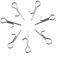 100 Stück Edelstahl Angelköder Stinger Spike Haken Connect Pins für Assist Soft Lure