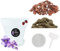 LiveLaif® Kit trapianto di orchidee: 1 vaso (ganci e piatto) + substrato corteccia di pino selezionato (con perlite e vermicolite), argilla espansa + rete + etichetta (Ø17-traslucide)