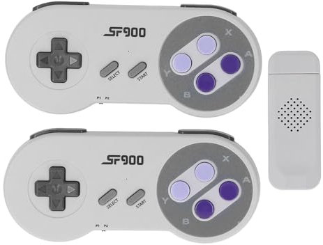 Retro Game Stick - Console de Jeu Rétro sans Fil pour SFC TV, clé de Jeu avec Carte Mémoire 4G, Plug and Play, clé de Jeu Vidéo Rétro Ergonomique pour SFC TV