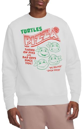 TEENAGE MUTANT NINJA Unisex Tmnt Turtles Pizza Crew Sweatshirt Sweatshirt (pack of 1)