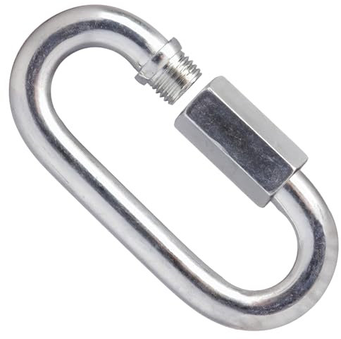 10mm Quick Link for Connecting Galvanised Steel Chain Heavy Duty 500kg Working Load (Pack of 2) J05B