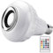 Hbbgdiy E27 RGB LED Light Bulb with Wireless Connection & Built-In Speaker, Color Changing Smart Bulb for Living Room, Bedroom & Party Ambience