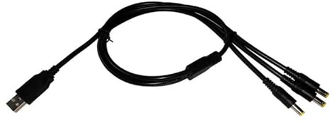 JINQIGG Extension Cable USB to 5.5x2.5mm Cable 5V USB Port Male to 5.5x2.5mm Power Cable 2/3/4/5 in 1 USB Charging Cable