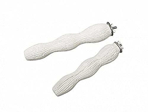 Nobby Mineral Stones Sitzstange für Vögel, weiß, 24,0 cm, 1 Packung (1 x ca. 300 g)
