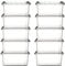 10x Aufbewahrungsbox stapelbare Box Smart Store Classic 15 transparent mit Deckel & Klickverschluss