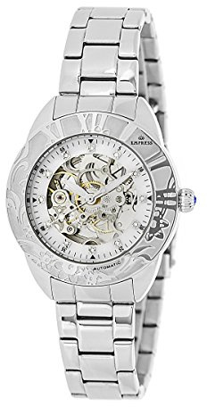 Empress Women's EMPEM1101 Godiva Automatic Silver 316L Surgical-Quality Stainless Steel Bracelet Watch