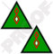 IRAK Irakische Luftwaffe IQAF Flugzeugmarkierung 75mm Auto & Motorrad Aufkleber, x2 Vinyl Stickers