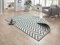 NORTHRUGS In- und Outdoor Teppich Palma 120x170cm - Wendeteppich Wetterfest Modernes Design Zick-Zack Muster Läufer für Balkon Terrasse Garten Wintergarten Wohnzimmerteppich Wasserfest in Grün Creme