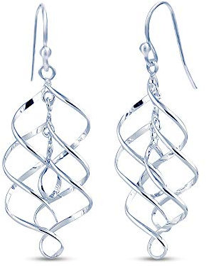 Charmsy 925 Sterling Silver Elegant Infinity Knot Drop Dangle Earrings - 925 Sterling Silver for Women and Teens | Lightweight Silver Earrings Jewellery Gift for Women