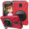 CCMAO - Funda para Galaxy Tab Active 2 8.0 SM-T390/T395, [correa de mano] 360 grados con función atril giratorio de rotación de cuerpo completo para Samsung Galaxy Tab Active 2 8.0 SM-T390/T395