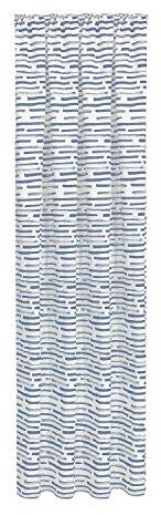 Feel of Nature Fertigschal Einar aus 100% Bio-Baumwolle, Blickdicht 40705 | Maße: 245 x 140 cm | Farbe: (blau)