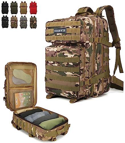 Doshwin 40L Taktischer Militär Rucksack Survival Armee Molle bw Army Tactical Backpack Fluchtrucksack (CP)