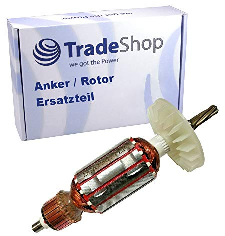 Ersatz Anker Rotor mit Lüfter für Bosch Bohrhammer GBH 2-24 DSR, GBH 2-24 DFR, GBH 2-24 RLE, GBH 2 SR, DD 525, DD 521 - ersetzt 1614010227/6 Zähne