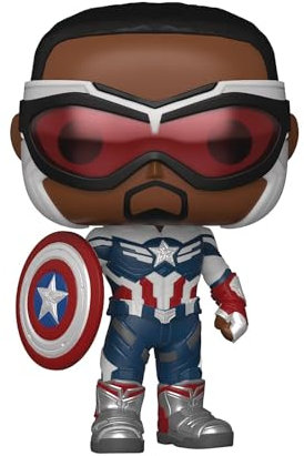 Funko Pop! Marvel: The Falcon & Winter Soldier - Captain Falcon America - The Falcon and The Winter Soldier - Vinyl-Sammelfigur - Geschenkidee - Offizielle Handelswaren - TV Fans