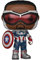 Funko Pop! Marvel: The Falcon & Winter Soldier - Captain Falcon America - The Falcon and The Winter Soldier - Vinyl-Sammelfigur - Geschenkidee - Offizielle Handelswaren - TV Fans