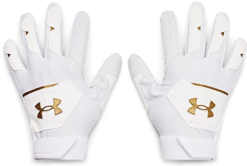 Under Armour Herren Clean Up 21 Handschuhe für kaltes Wetter, Weiß (101)/Metallic Faded Gold, X-Large