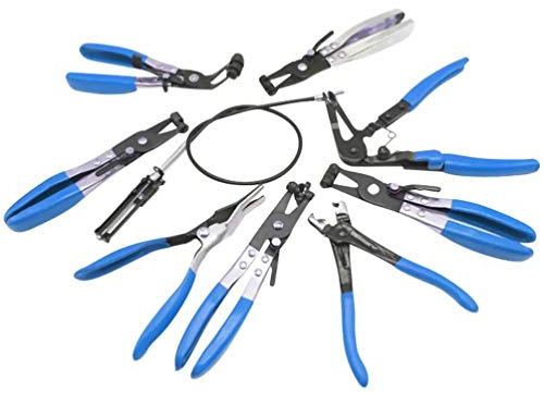 VICASKY Hose Clamp Pliers Car Water Repair Tool Swivel Flat Band Pliers for Plumbing Tools and Hose Clip