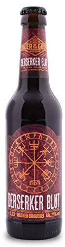 WACKEN BRAUEREI Bier trifft Kirsche Craft Beer Box 6 x 0,33 l Flaschen | BERSERKER BLUT | Viking Craftbeer Set Bierpaket | Wikinger Kirschbier Geschenk für Männer | Mittelalter Festival Heavy Metal