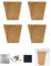 Pieds en Bois pour Remplacer Les Vieilles Pieds de Meubles,4Pcs Pieds pour Canapé Carré Pieds de Lit,Couleur Bois pour Pouf,Commode,(Haut 5,3 Cm,Bas 3,5 Cm) (5cm/2)