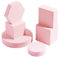 Selens Fotografie Requisiten Geometrische Würfelschaumformen 6 Stück Rosa Hintergrund Schaum Requisiten für Kosmetik, Lippenstift, Schmuck, Parfüm, Werkzeuge, Lebensmittel, Produkt Ausstellung