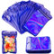 Mylar Folienbeutel Folienbeutel Geruchssichere,100 Pieces Aluminiumfolie Beutel mit Reißverschluss Zip Beutel Folie für Essenslager Party Süßigkeit Plätzchen Seife Tasche für Partygeschenke (8.5*13cm)