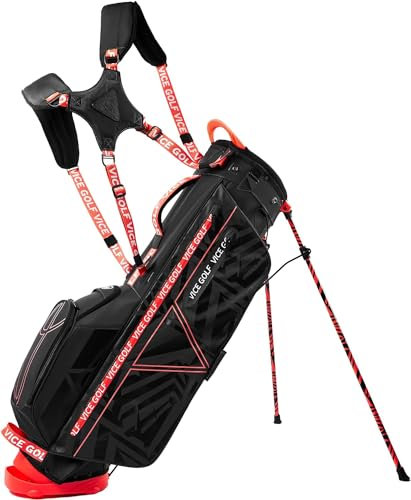 Vice Golf Tasche (Schwarz/Rot)