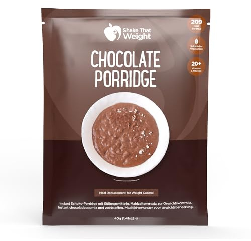 Shake That Weight - Chocolate Porridge Oats, High Protein, High Fibre, Low Calorie, 20+ Vitamins & Minerals, Vegetarian, Meal Replacement for Weight Loss