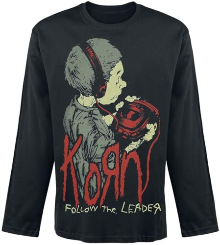 KORN Walkman Männer Langarmshirt schwarz XL 100% Baumwolle Band-Merch, Bands